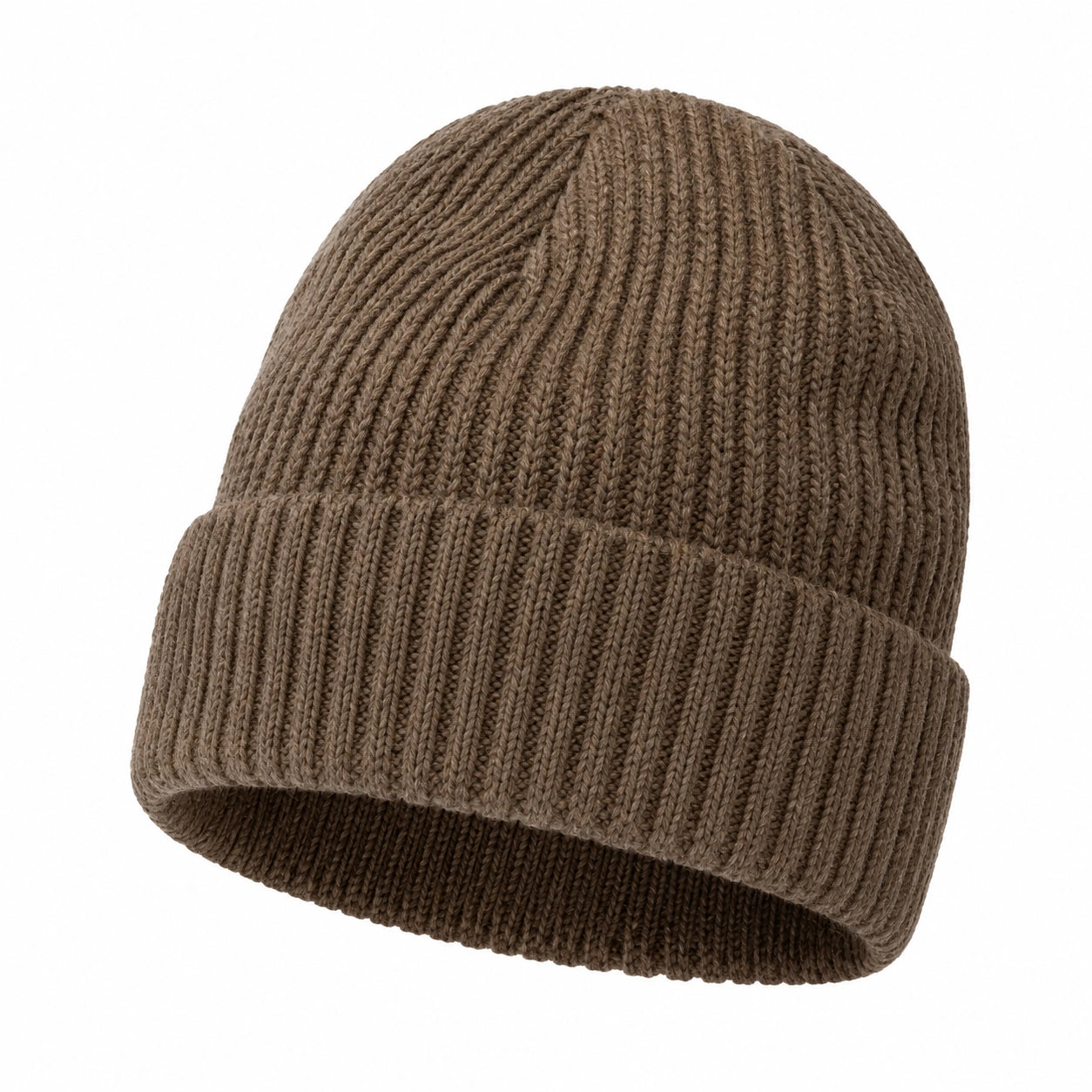 Berretto a Maglia Unisex Caldo Marrone