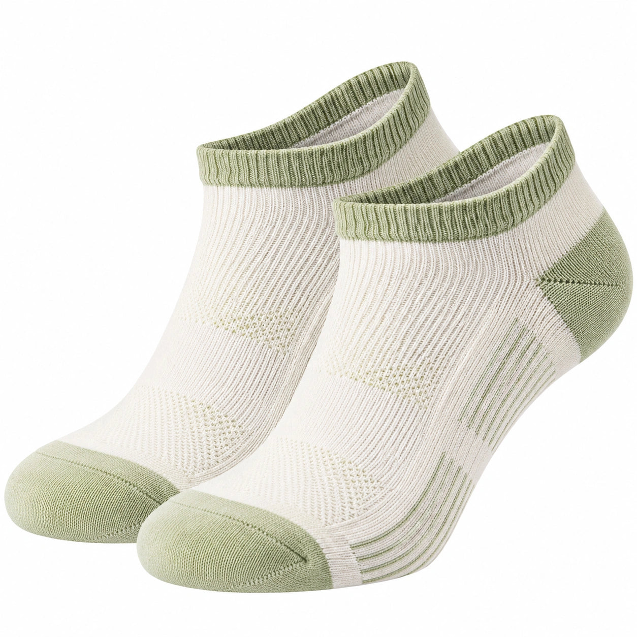 Calzini Corti Unisex Bianco e Verde