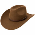Cappello Cowboy Western in Feltro Marrone